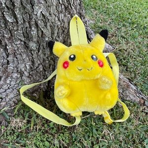 Vintage Pikachu Plush Backpack